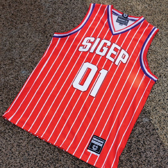 LIMITED RELEASE: SigEp Summer Basketball Jersey in Red