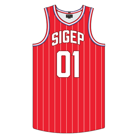 SigEp Summer Basketball Jersey in Red