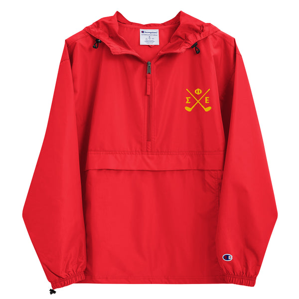 ☆関税込☆FEPL★COMPACT 3L WIND SHEILD JACKET★ジャケット★ SigEp Golf Embroidered Champion Packable Jacket – The Sigma