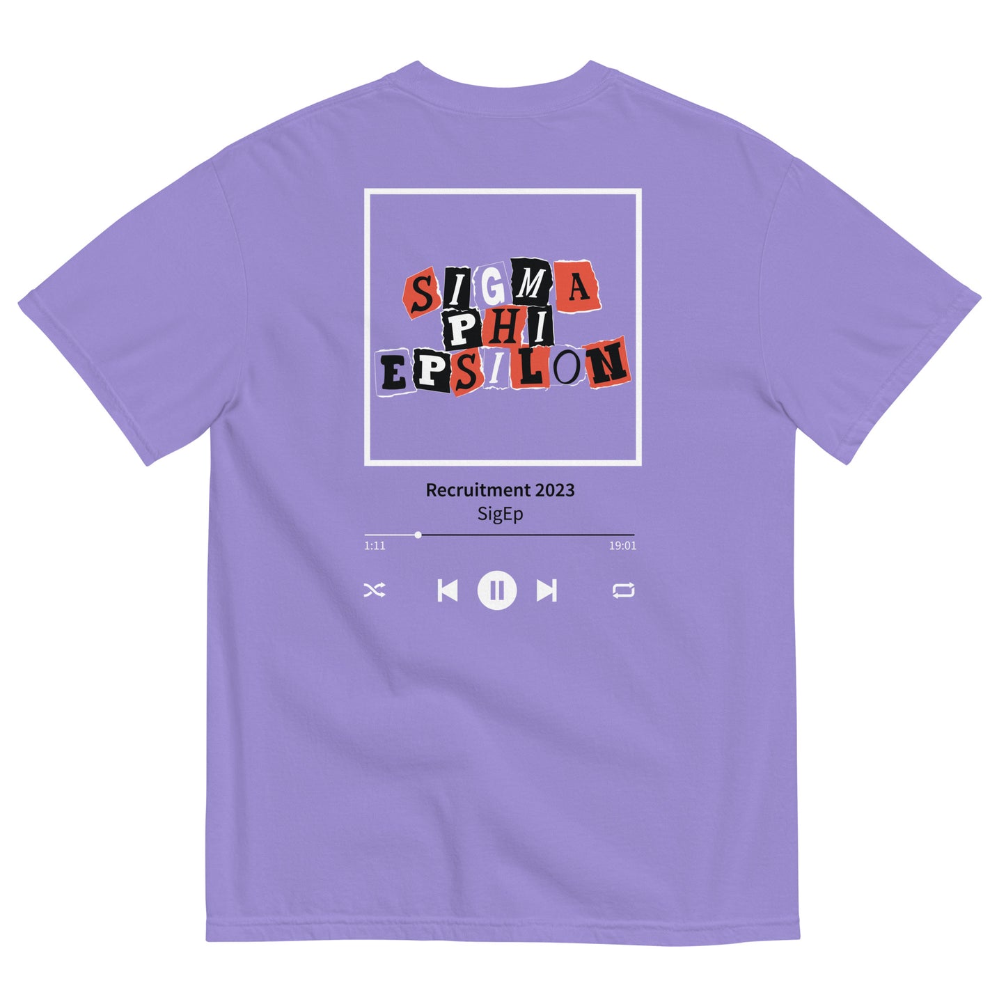 SigEp Recruitment Spotify T-Shirt by Comfort Colors (2023) – The