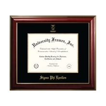  Classic Mahogany SigEp Membership Certificate Frame