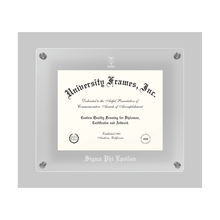  Clear SigEp Membership Certificate Frame