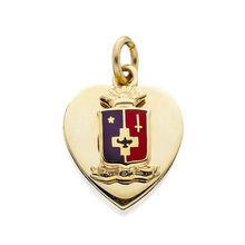  Jewelry: Heart Pendant with Enameled Crest