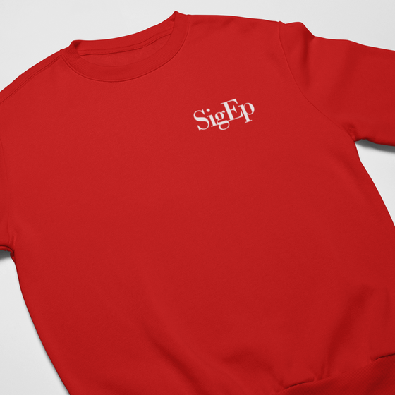 SigEp Crewneck in Red